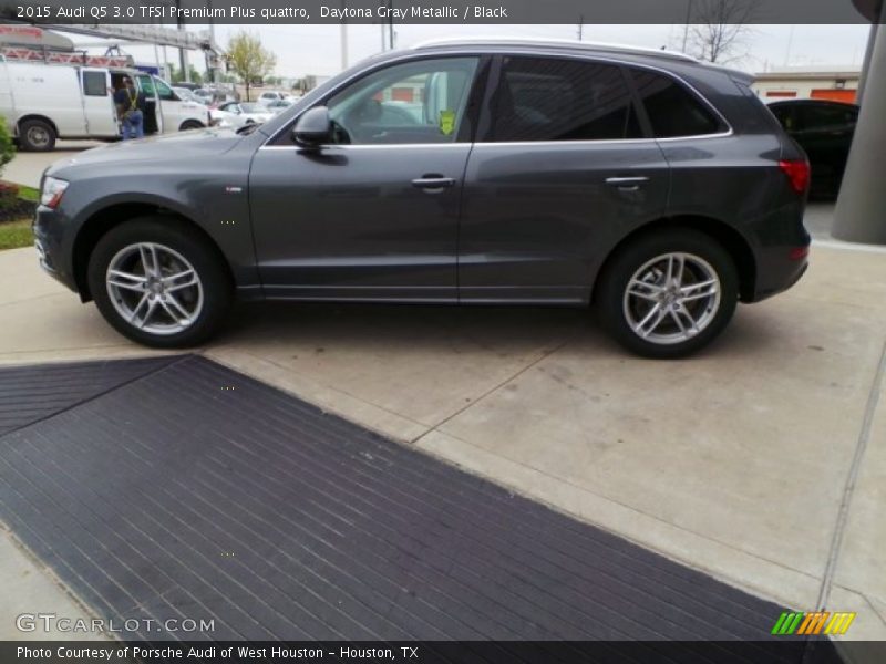 Daytona Gray Metallic / Black 2015 Audi Q5 3.0 TFSI Premium Plus quattro