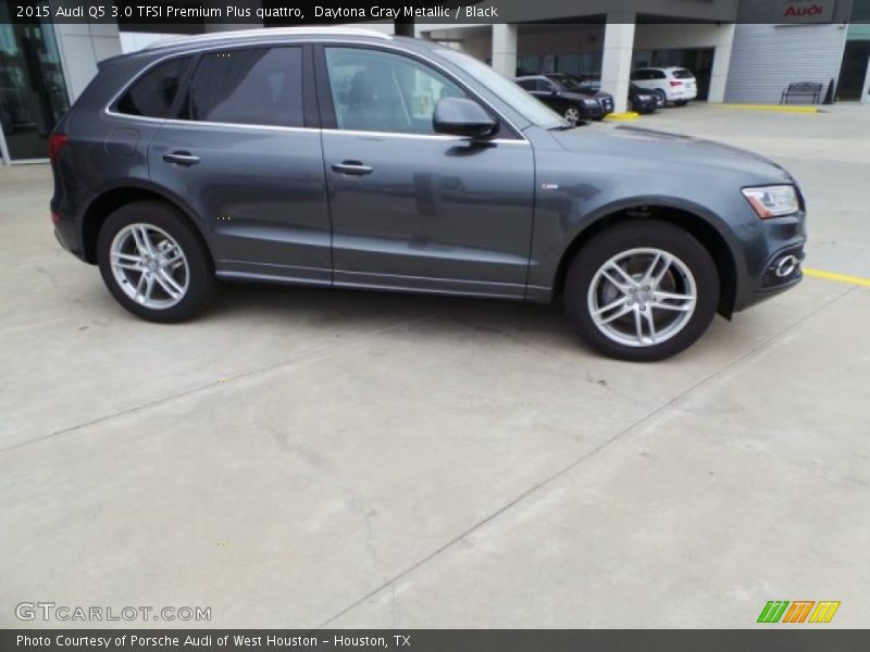 Daytona Gray Metallic / Black 2015 Audi Q5 3.0 TFSI Premium Plus quattro