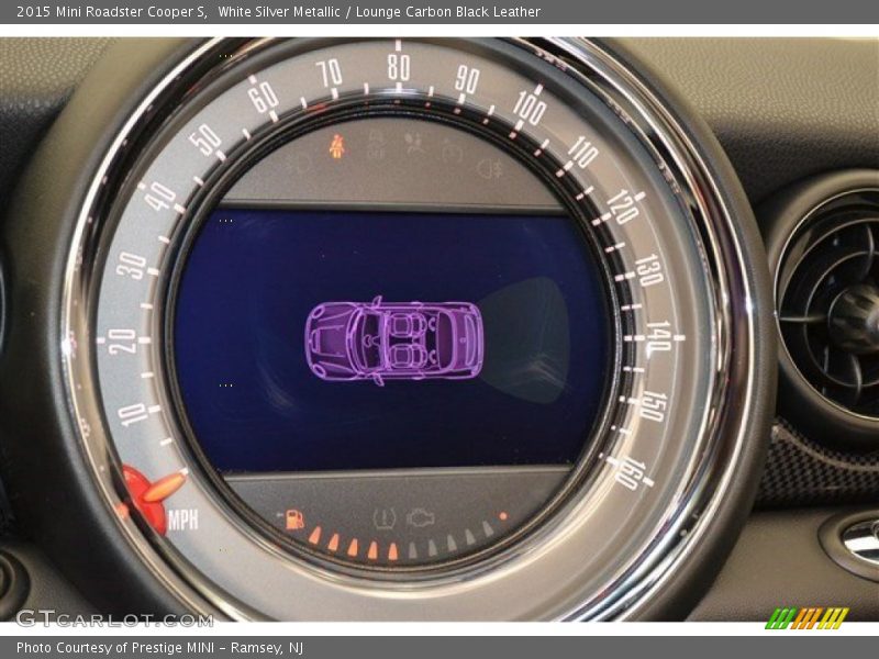 White Silver Metallic / Lounge Carbon Black Leather 2015 Mini Roadster Cooper S