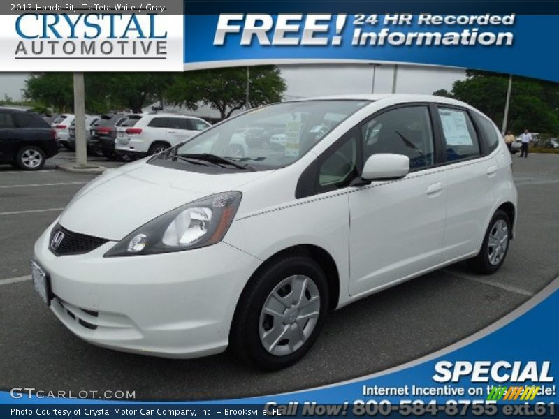 Taffeta White / Gray 2013 Honda Fit