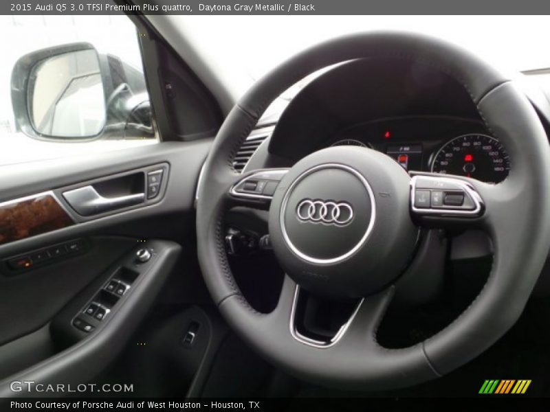 Daytona Gray Metallic / Black 2015 Audi Q5 3.0 TFSI Premium Plus quattro
