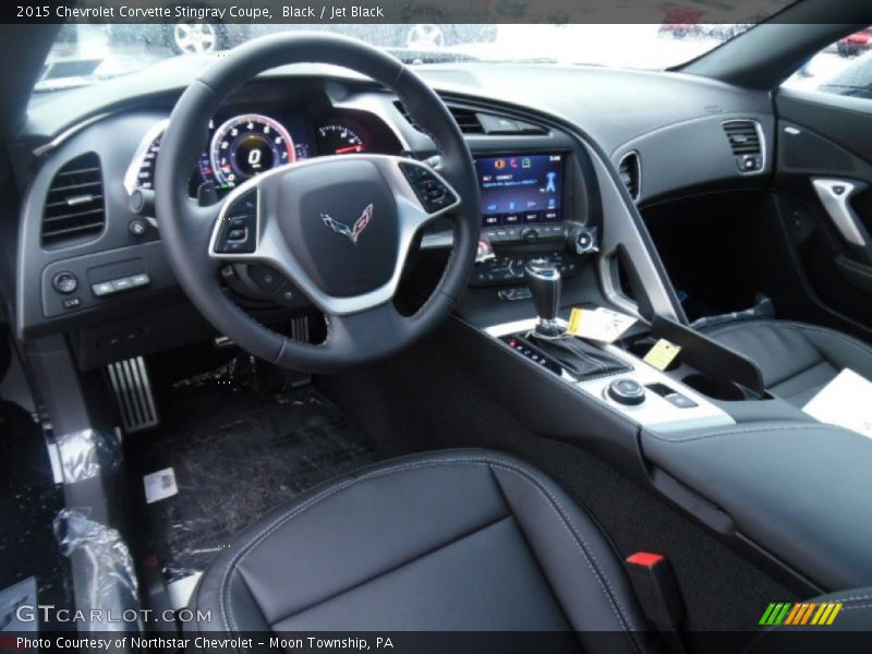 Jet Black Interior - 2015 Corvette Stingray Coupe 