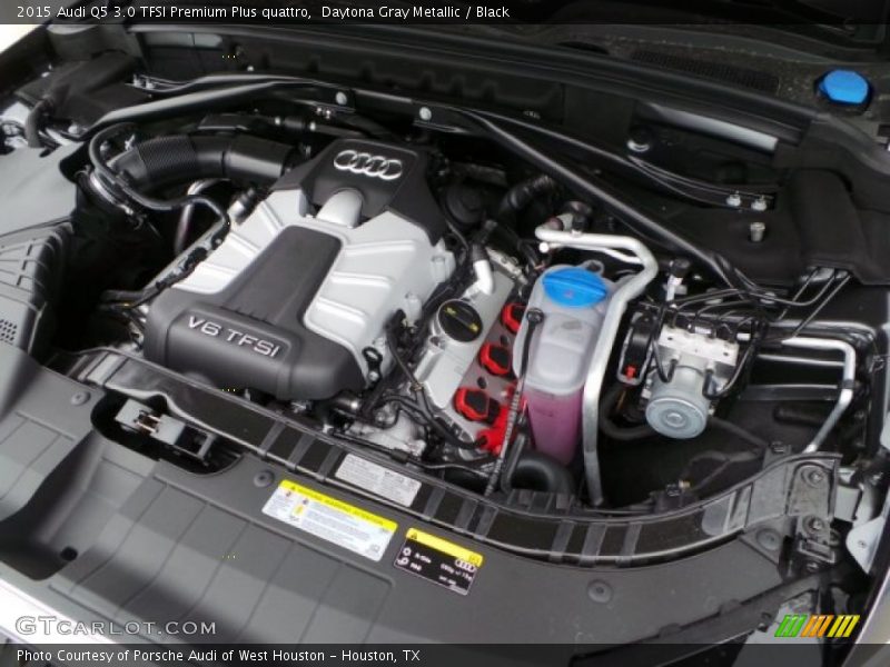 Daytona Gray Metallic / Black 2015 Audi Q5 3.0 TFSI Premium Plus quattro