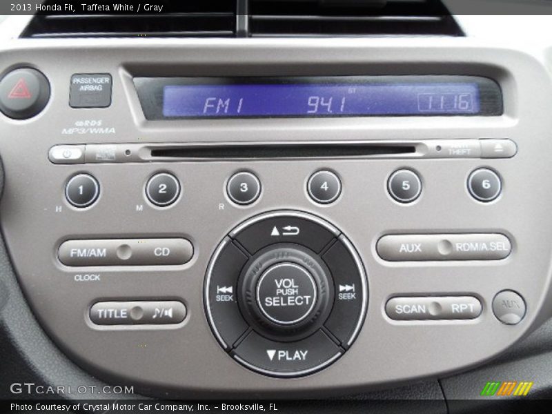 Taffeta White / Gray 2013 Honda Fit