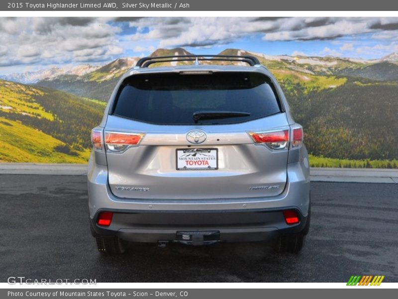 Silver Sky Metallic / Ash 2015 Toyota Highlander Limited AWD