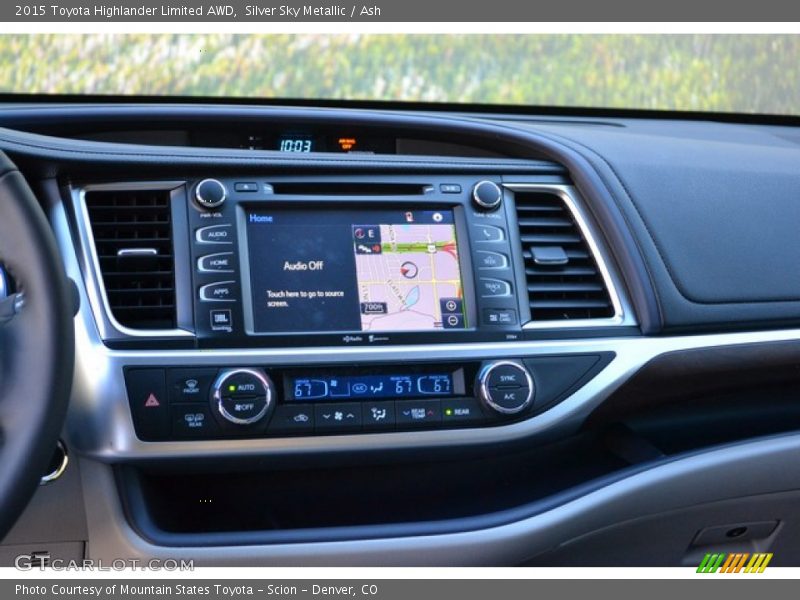 Silver Sky Metallic / Ash 2015 Toyota Highlander Limited AWD