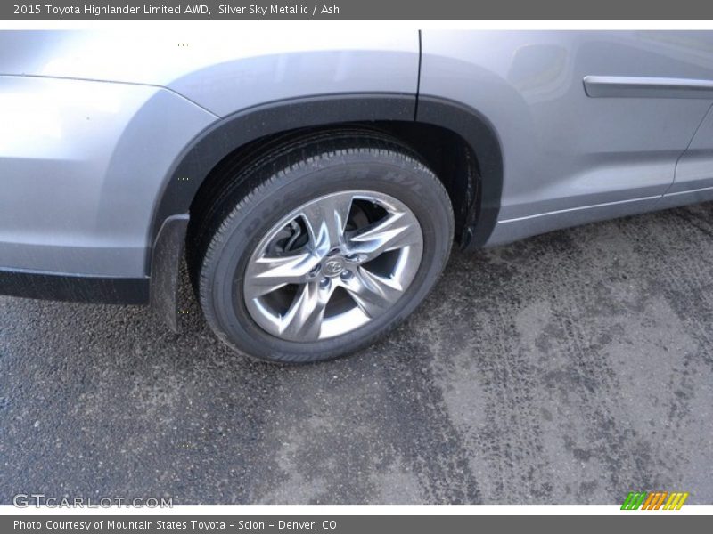 Silver Sky Metallic / Ash 2015 Toyota Highlander Limited AWD