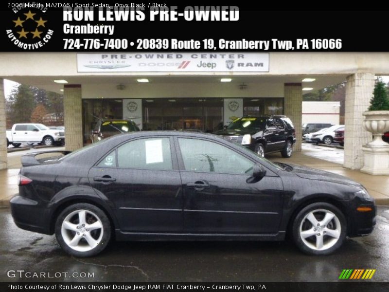 Onyx Black / Black 2006 Mazda MAZDA6 i Sport Sedan