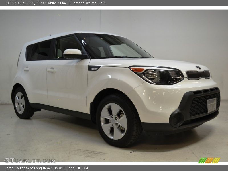 Clear White / Black Diamond Woven Cloth 2014 Kia Soul 1.6