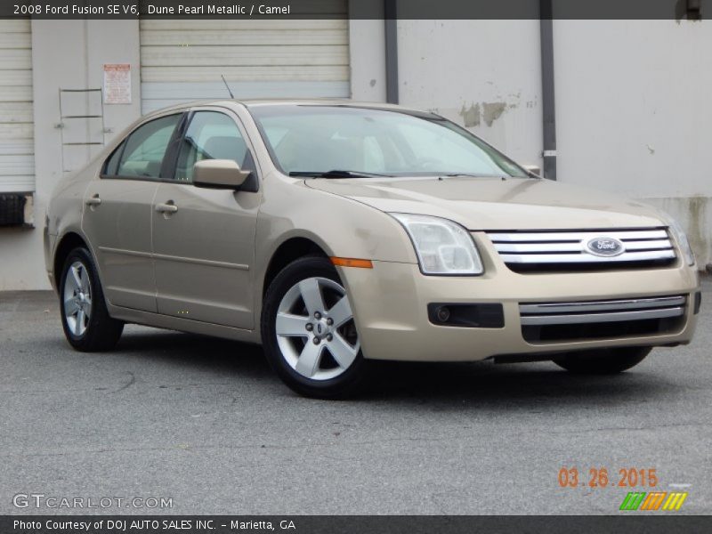 Dune Pearl Metallic / Camel 2008 Ford Fusion SE V6