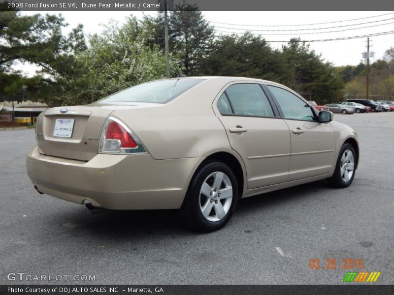 Dune Pearl Metallic / Camel 2008 Ford Fusion SE V6
