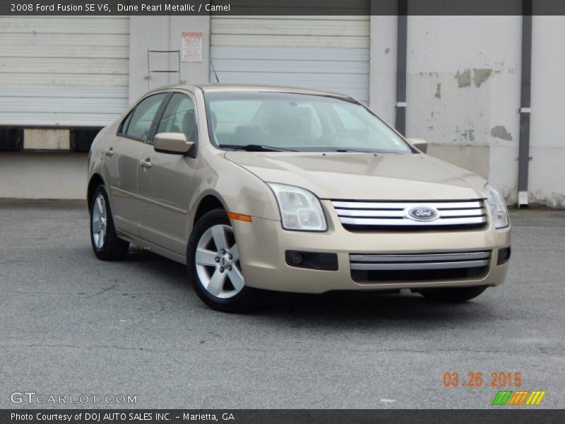 Dune Pearl Metallic / Camel 2008 Ford Fusion SE V6