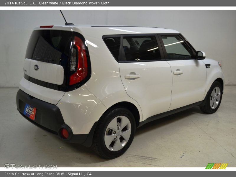 Clear White / Black Diamond Woven Cloth 2014 Kia Soul 1.6