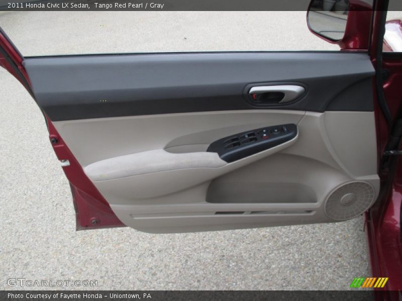 Tango Red Pearl / Gray 2011 Honda Civic LX Sedan