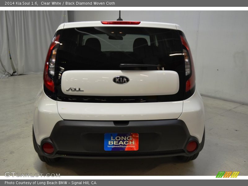 Clear White / Black Diamond Woven Cloth 2014 Kia Soul 1.6