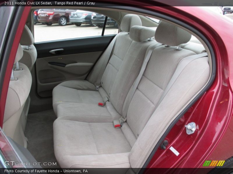 Tango Red Pearl / Gray 2011 Honda Civic LX Sedan