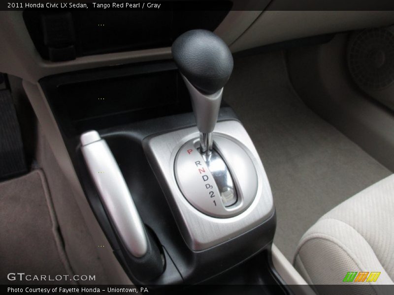 Tango Red Pearl / Gray 2011 Honda Civic LX Sedan
