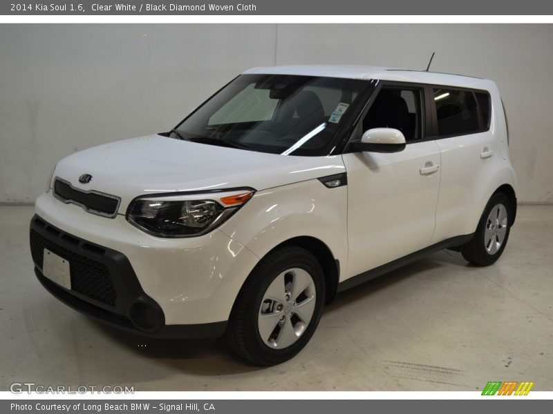 Clear White / Black Diamond Woven Cloth 2014 Kia Soul 1.6