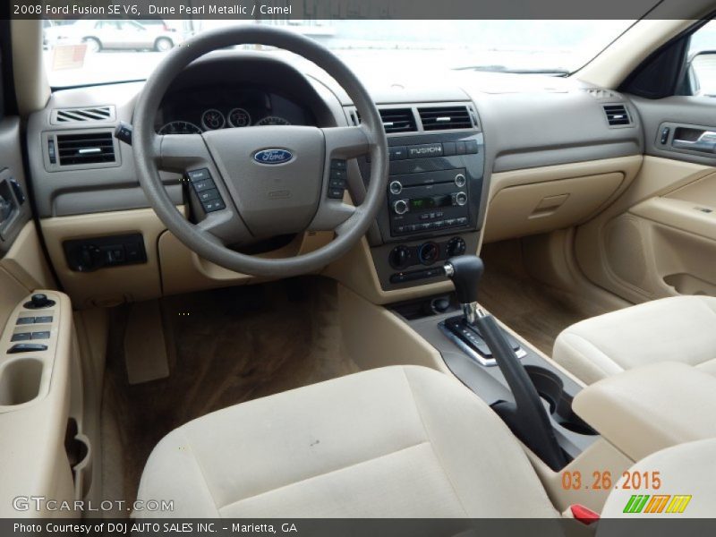 Dune Pearl Metallic / Camel 2008 Ford Fusion SE V6