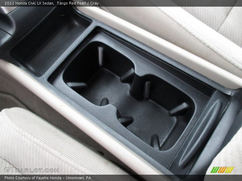 Tango Red Pearl / Gray 2011 Honda Civic LX Sedan