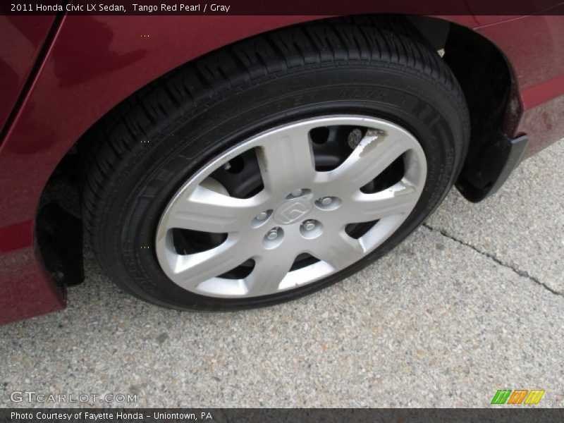 Tango Red Pearl / Gray 2011 Honda Civic LX Sedan