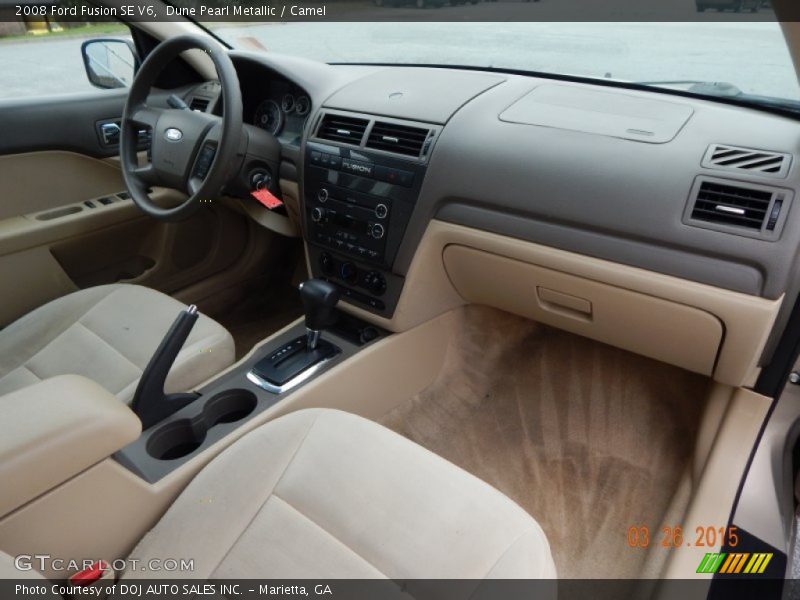 Dune Pearl Metallic / Camel 2008 Ford Fusion SE V6