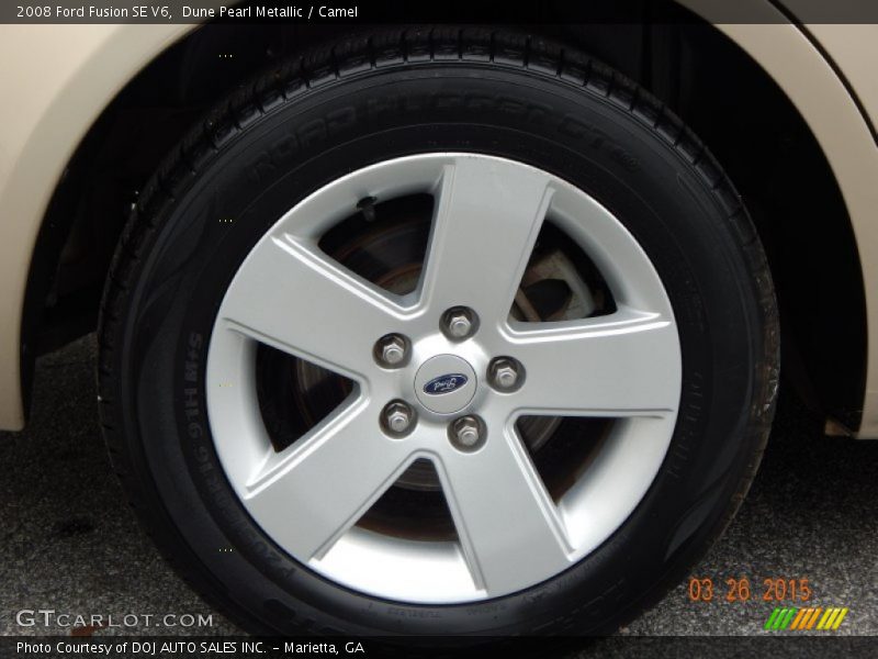 Dune Pearl Metallic / Camel 2008 Ford Fusion SE V6