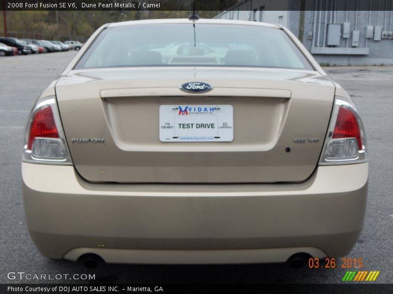 Dune Pearl Metallic / Camel 2008 Ford Fusion SE V6