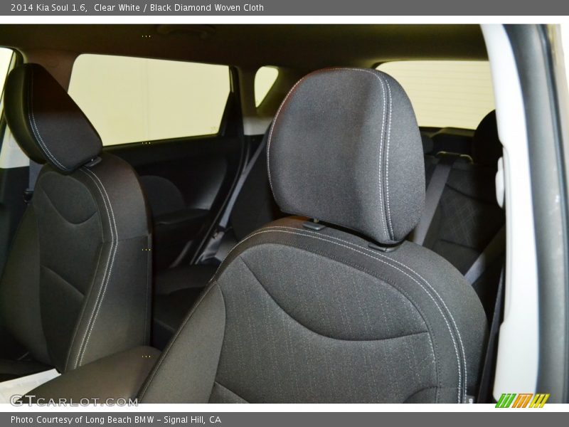 Clear White / Black Diamond Woven Cloth 2014 Kia Soul 1.6