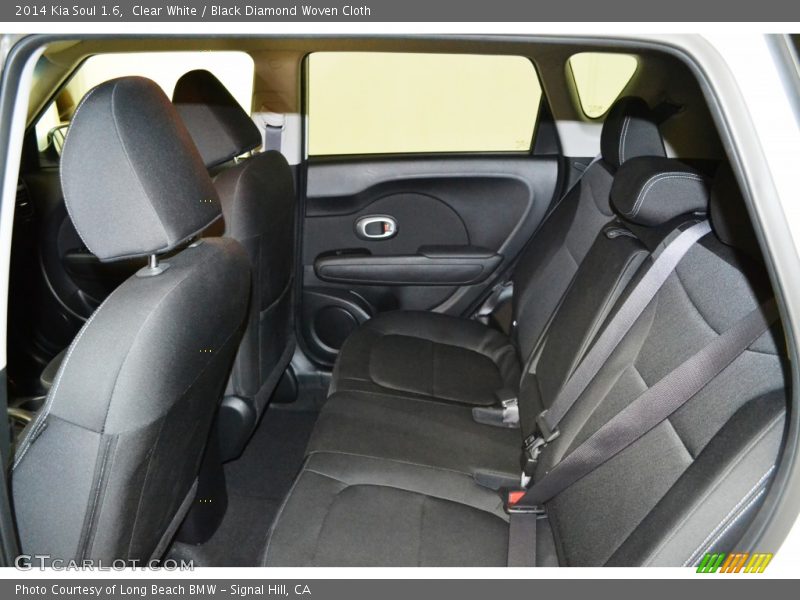 Clear White / Black Diamond Woven Cloth 2014 Kia Soul 1.6