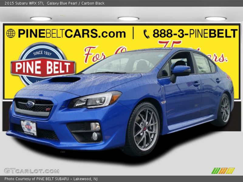 Galaxy Blue Pearl / Carbon Black 2015 Subaru WRX STI