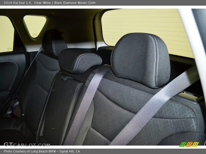 Clear White / Black Diamond Woven Cloth 2014 Kia Soul 1.6