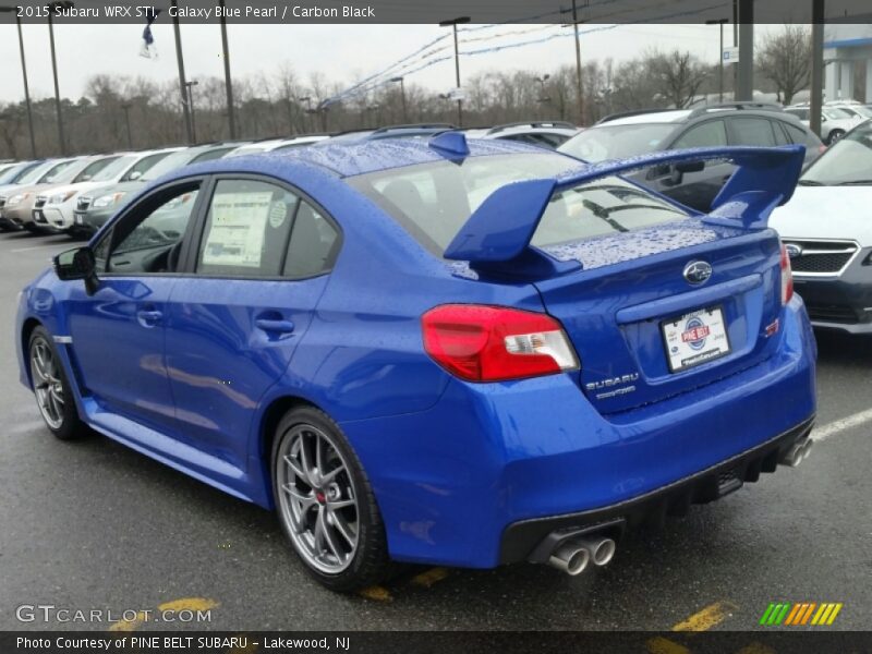 Galaxy Blue Pearl / Carbon Black 2015 Subaru WRX STI