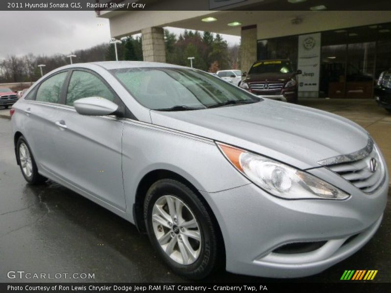 Radiant Silver / Gray 2011 Hyundai Sonata GLS