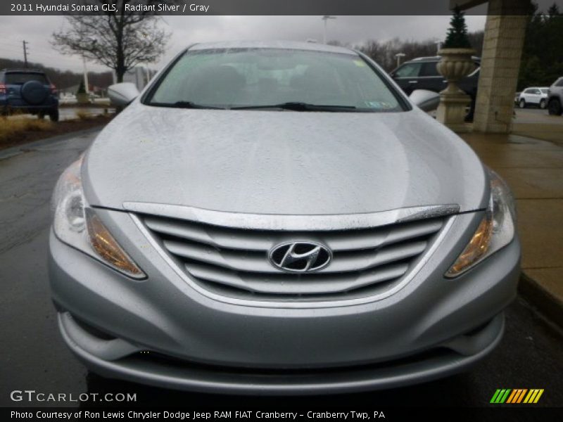 Radiant Silver / Gray 2011 Hyundai Sonata GLS