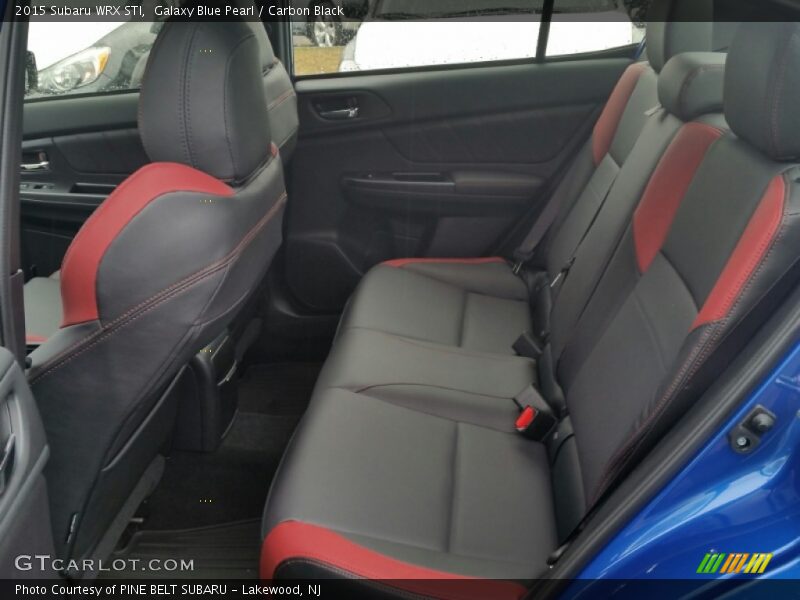 Rear Seat of 2015 WRX STI