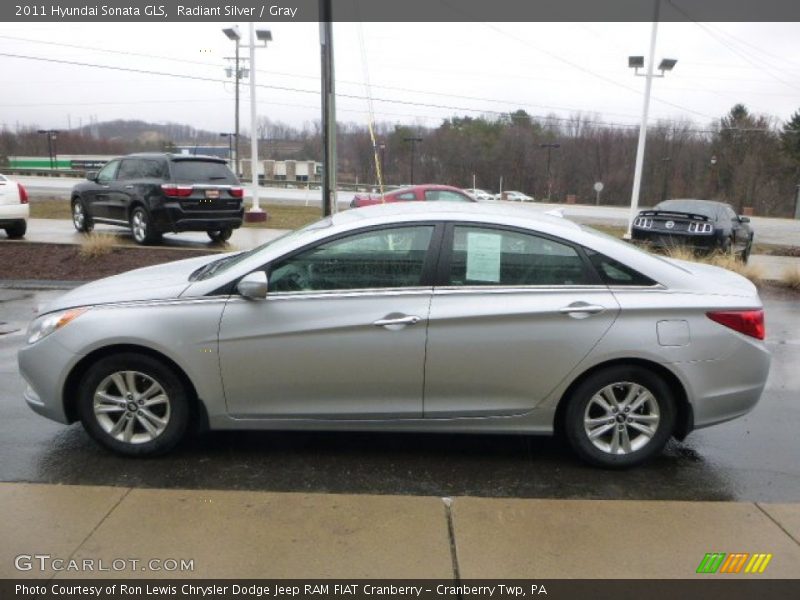 Radiant Silver / Gray 2011 Hyundai Sonata GLS