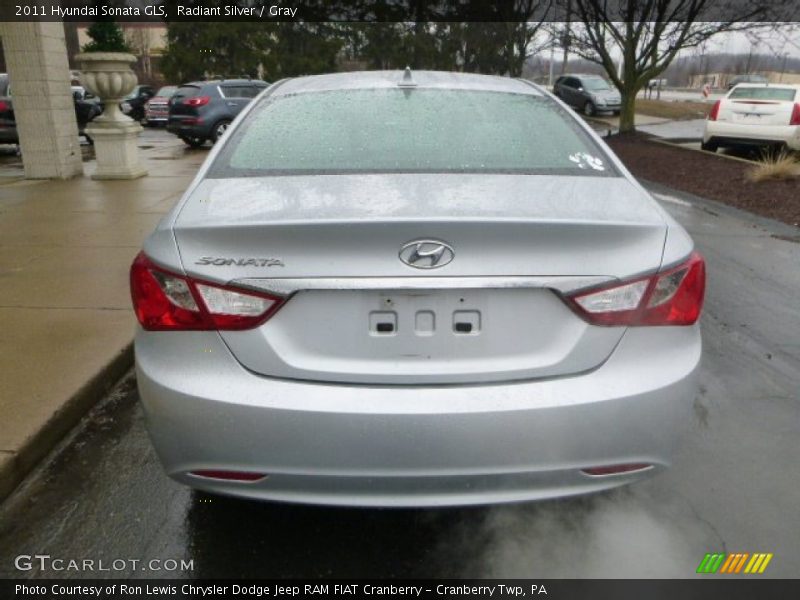 Radiant Silver / Gray 2011 Hyundai Sonata GLS