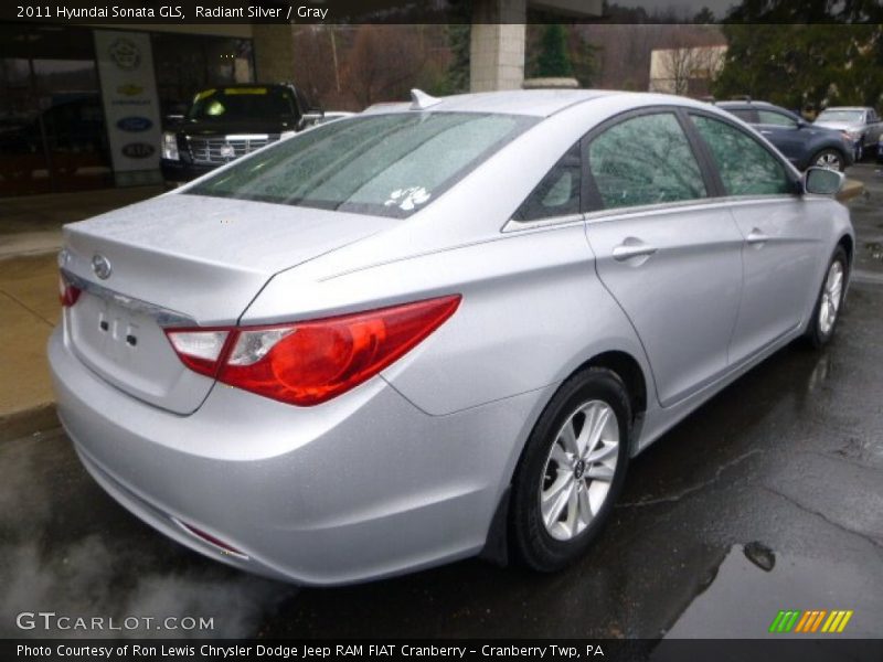 Radiant Silver / Gray 2011 Hyundai Sonata GLS