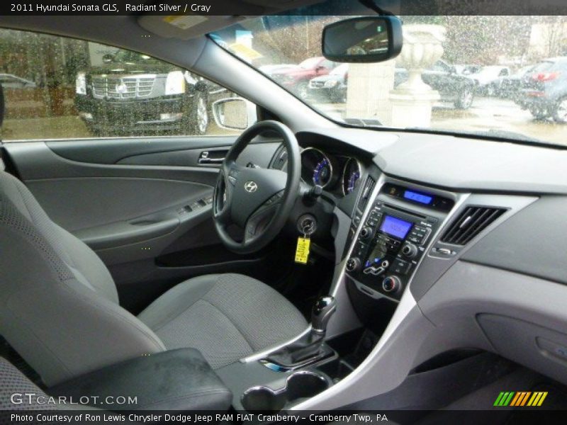 Radiant Silver / Gray 2011 Hyundai Sonata GLS