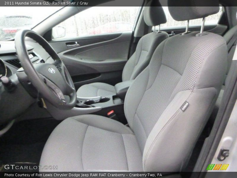 Radiant Silver / Gray 2011 Hyundai Sonata GLS