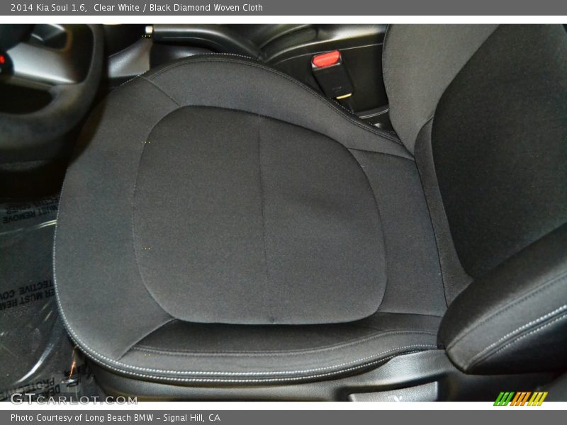 Clear White / Black Diamond Woven Cloth 2014 Kia Soul 1.6