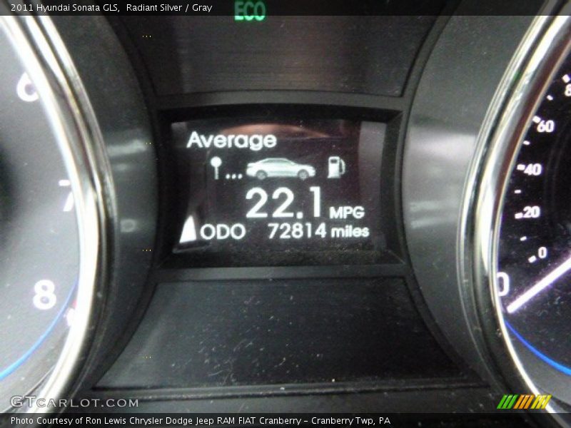 Radiant Silver / Gray 2011 Hyundai Sonata GLS
