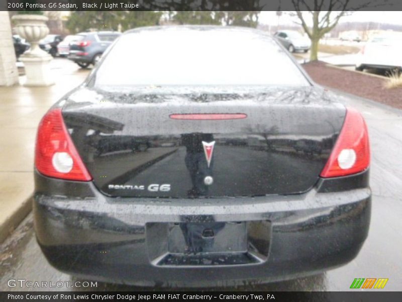 Black / Light Taupe 2006 Pontiac G6 Sedan