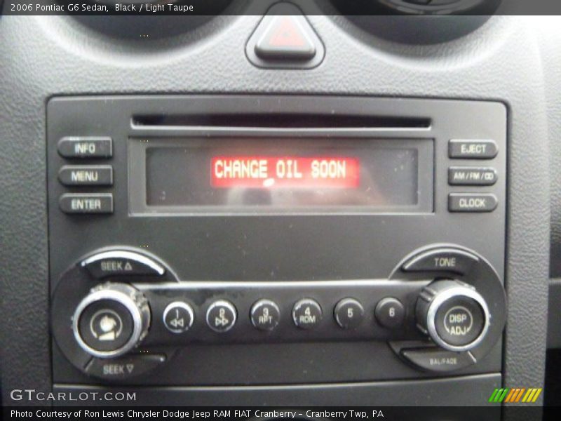 Black / Light Taupe 2006 Pontiac G6 Sedan