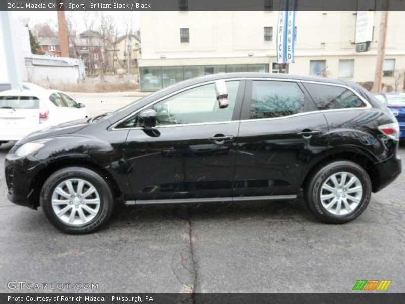 Brilliant Black / Black 2011 Mazda CX-7 i Sport