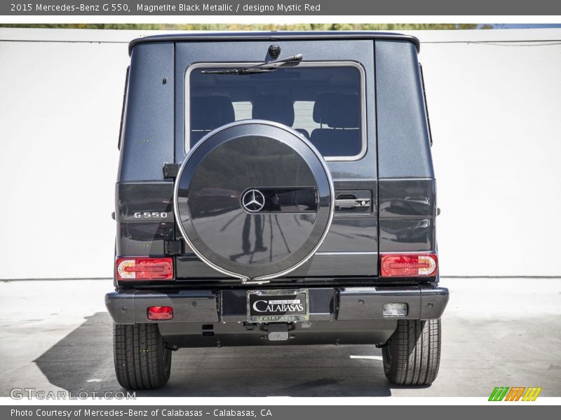 Magnetite Black Metallic / designo Mystic Red 2015 Mercedes-Benz G 550