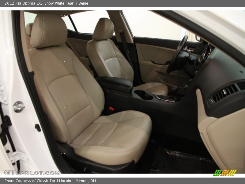 Snow White Pearl / Beige 2012 Kia Optima EX