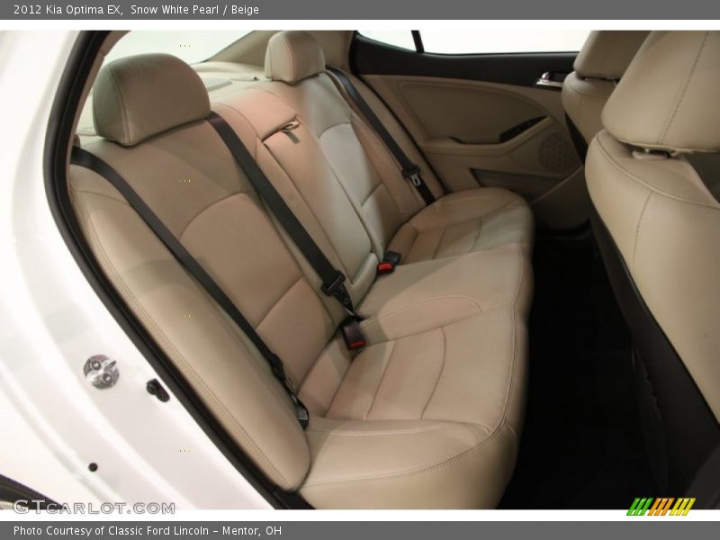 Snow White Pearl / Beige 2012 Kia Optima EX
