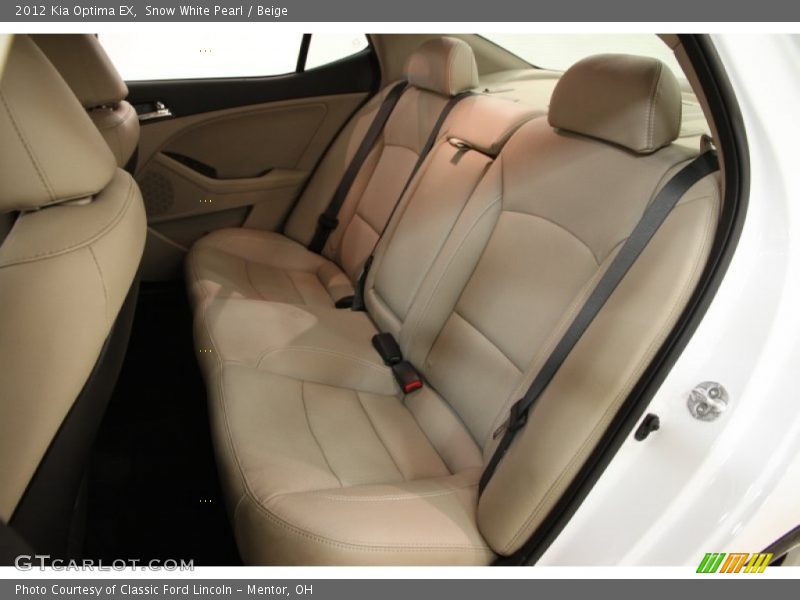 Snow White Pearl / Beige 2012 Kia Optima EX